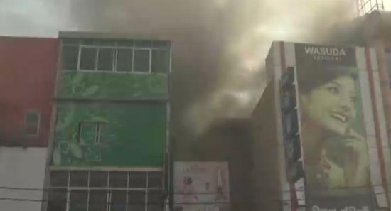 Major Fire Breaks Out in Maharagama